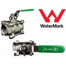 Stainless Steel Three Piece Ball Valve Lever Handle